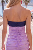 Vestido corto de bienvenida corto en forma de cerradura rojo naranja Sweetheart