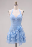 Vestido de bienvenida a casa, con capas y capas con ajuste de cabeza y flor 3D