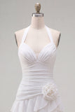 Vestido de bienvenida a casa, con capas y capas con ajuste de cabeza y flor 3D