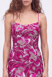 Vestido de bienvenida a casa con tirantes finos azul bodycon, tirantes finos con cuentas y encaje en la espalda
