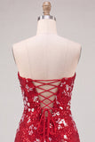 Vestido corto de bienvenida de los 80 de los años 80 con lentejuelas sin tirantes sin tirantes