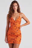 Vestido corto floral floral de bienvenida fucsia bodycon encaje en la espalda con lentejuelas