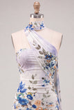 Vestido corto corto de bienvenida con flores de marfil sin tirantes con encaje recogido en la espalda
