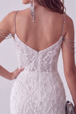 Vestido corto de homecoming corto con cuentas y cuentas blanco al revés y pedrería