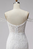Vestido corto de homecoming corto con cuentas y cuentas blanco al revés y pedrería