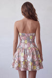 Vestido corto corto de bienvenida rosa rosa A-Line A-Line con escaleras y lentejuelas