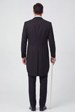 Traje de baile de graduación Black Peak Single Chest de 3 piezas