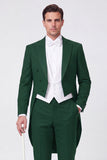 Traje de baile de graduación Black Peak Single Chest de 3 piezas