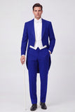 Traje de baile de graduación Black Peak Single Chest de 3 piezas