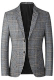 Chaqueta americana americana de hombre con solapa con muescas de café