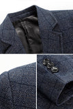 Chaqueta americana de graduación de hombre de solapélago con solapa azul marino