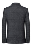 Chaqueta americana de graduación de hombre de solapélago con solapa azul marino