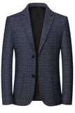 Chaqueta americana de graduación de hombre de solapélago con solapa azul marino