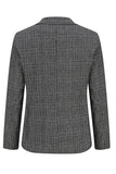 Chaqueta de solapa de solapa de pico marrón para hombres cruzados