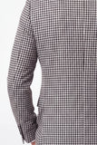 Blazer negro de hombre con solapa cruzada y muesca