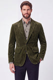 Chaqueta americana marrón de solapa de solapa de un solo pecho