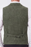 Chaleco de solapa de solapa verde militar