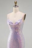 Vestido corto de bienvenida de Homecoming, Bodycon Bodycon Brillante y Cuello Hoodl