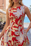 Vestido de bienvenida corto, corto de bienvenida Jacquard con escote bateau y burbuja, dobladillo fruncido en línea A