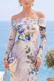 Vestido formal de flores sin tirantes y funda de flor rosa roja con abertura