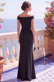 Camisas de manga sirena con lentejuelas champán Vestido formal largo con abertura