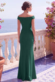 Camisas de manga sirena con lentejuelas champán Vestido formal largo con abertura