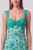 Vestido corto de bienvenida azul cielo con cuentas y flores, vestido corto de bienvenida con lentejuelas
