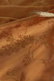Vestido de dama de honor Maxi estampado de maquila de honor de funda naranja quemado con abertura lateral