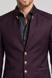 Saco de graduación masculino de chicos de un solo botonadura y pecho simple