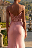 Corsé con limão sirena y vestido largo de graduación con abertura