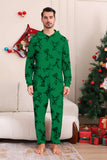 Pijama de una pieza navideño a juego con estampado de alce