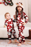 Conjunto de pijama familiar Burgundy Bear