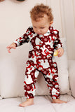 Conjunto de pijama familiar Burgundy Bear