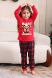 Conjunto de pijama a juego familiar de Navidad a cuadros rojos