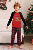 Oso Rojo Querido Feliz Navidad Conjunto de pijama familiar