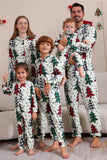 Familia Navidad Pijama Ropa para padres e hijos Lindo árbol de Navidad Mono con capucha Navidad Conjunto familiar