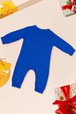 Conjunto de pijamas de Navidad de manga larga estampados azules