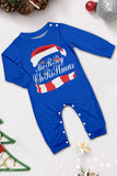 Conjunto de pijamas de Navidad de manga larga estampados azules