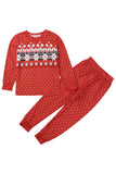Conjunto de pijamas a juego con Navidad con lunares rojos