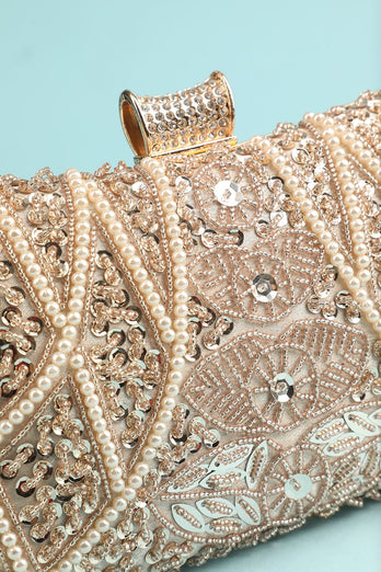 Bolso de bordado Reto Perla