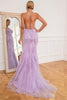 Cargar imagen en el visor de la galería, Coral Backless Vestido largo de fiesta con apliques