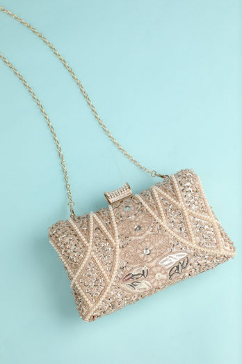 Bolso de bordado Reto Perla