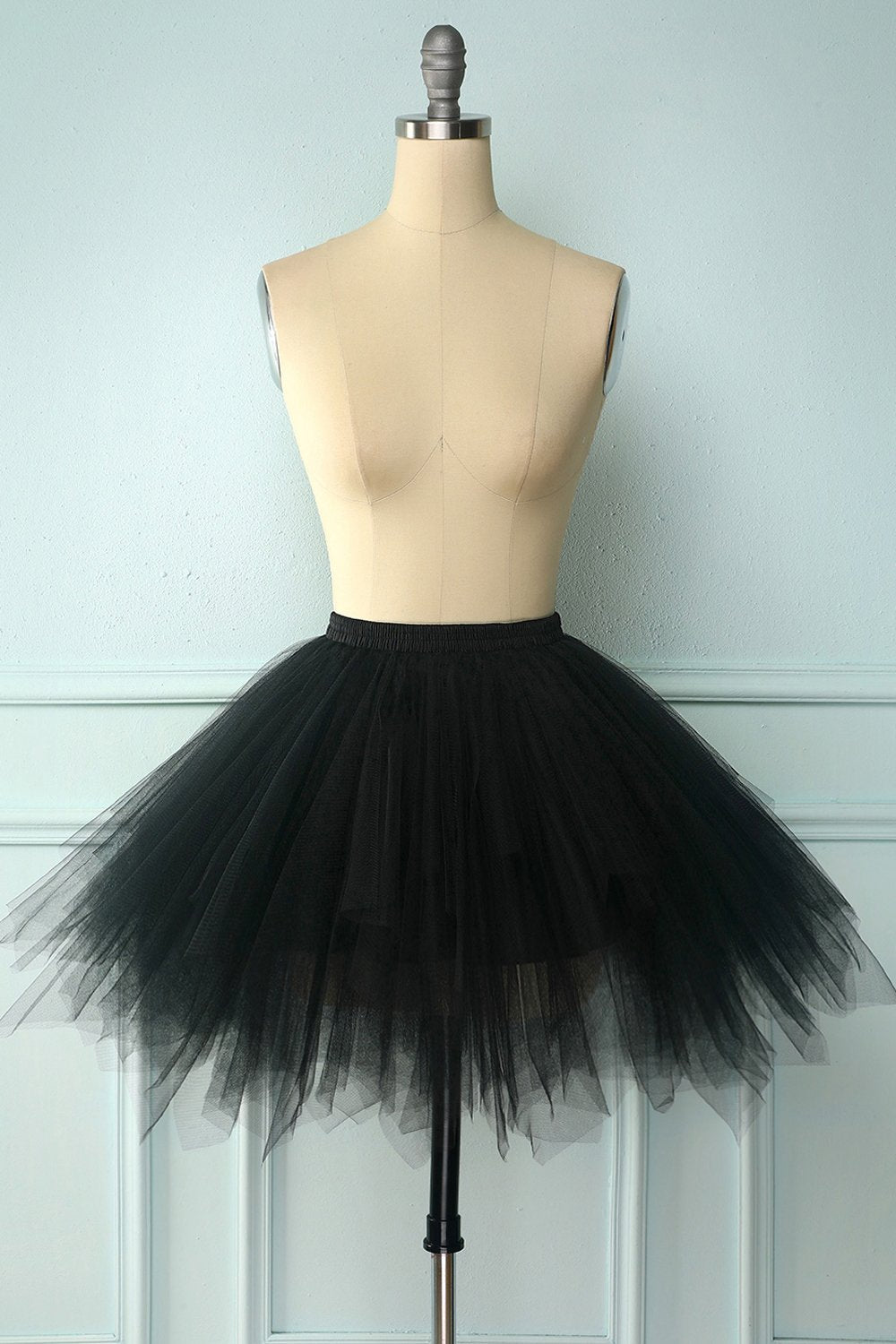 Falda negra de baile de Halloween