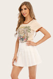 Camiseta Apricot Summer Print