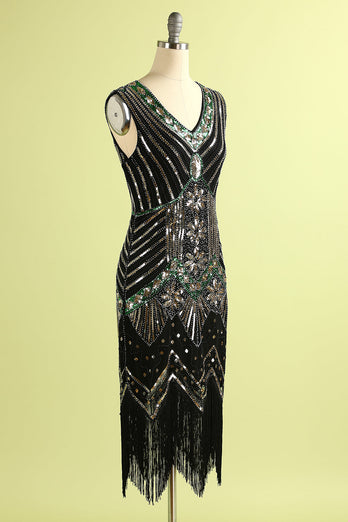 Azul Gatsby 1920s Flapper Vestido