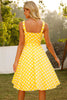 Cargar imagen en el visor de la galería, Lunares amarillos 1950s Sundress