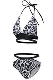 Leopardo Blanco Push Up Bikini
