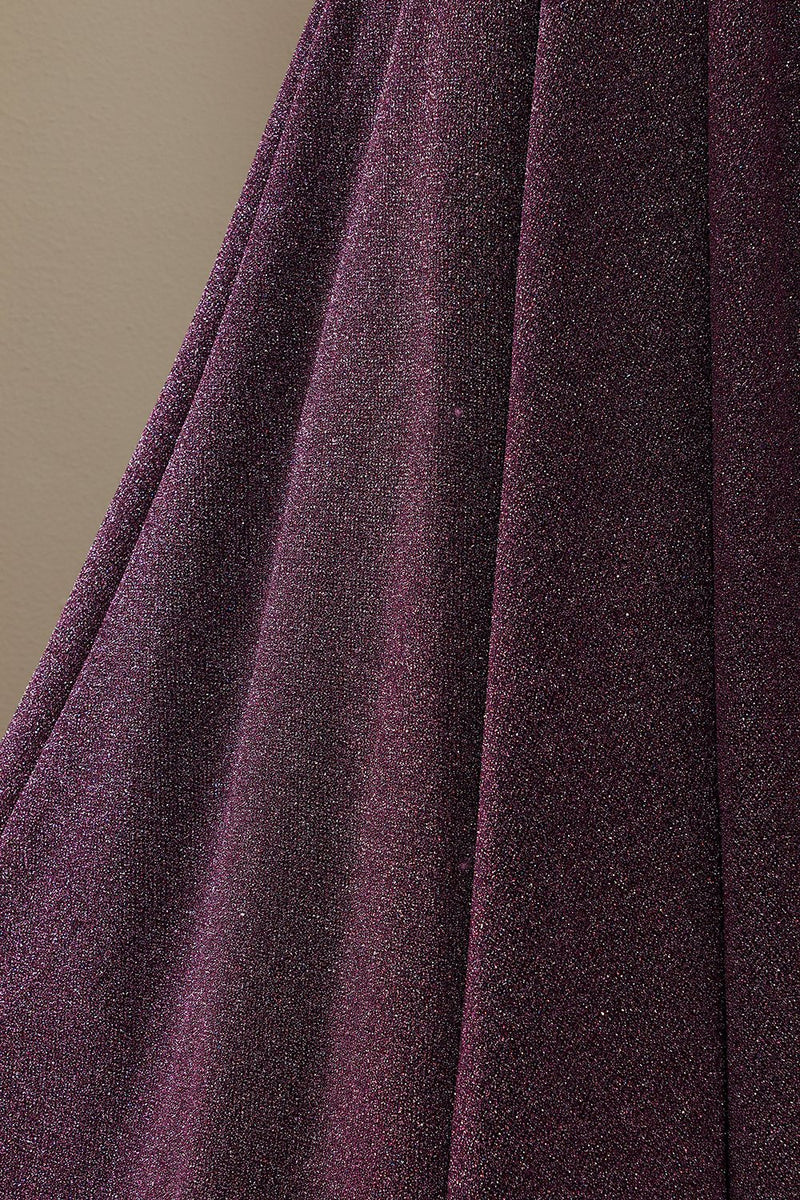 Cargar imagen en el visor de la galería, Vestido de fiesta púrpura A línea