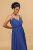 Cargar imagen en el visor de la galería, Escote A Espagueti Correas Royal Azul Vestido de Dama de Honor