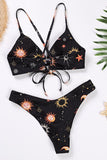 Bikini de verano estampado floral